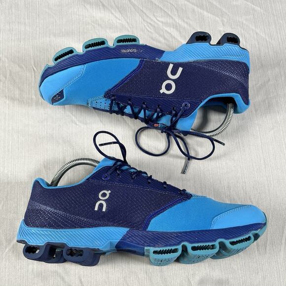 On Running Cloudster Men's Size 8.5 Running Shoes Blue Training Sneakers - Picture 2 of 6